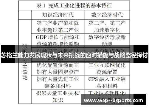 苏格兰能力发展现状与未来挑战的应对措施与战略路径探讨